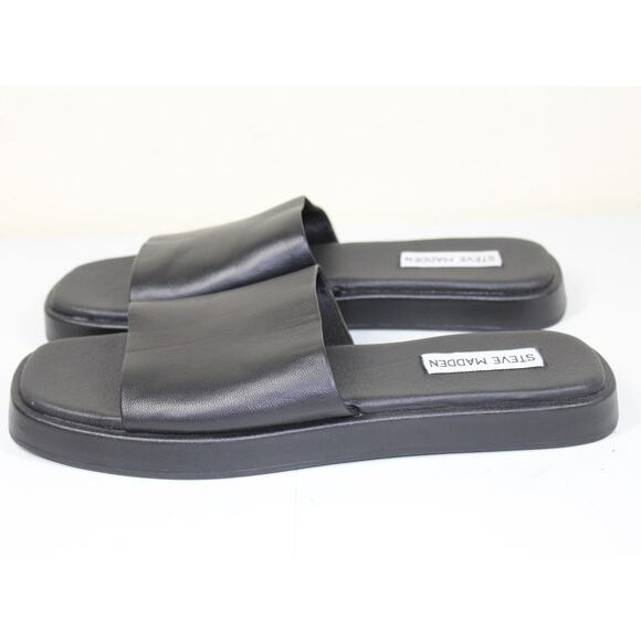 Steve Madden Shoes - Steven madden Holmes Leather Sandals slide Size 8.5M